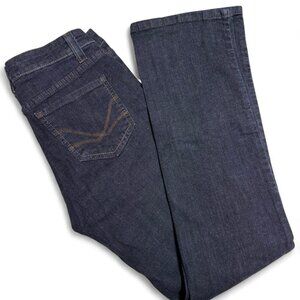 Nine West Vintage America Jeans Women's Size 4 W 26 Mid-Rise Straight Dark Wash